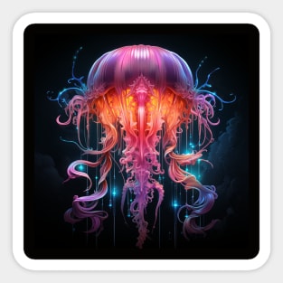 Neon Jellyfish #5 Sticker